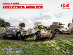 ICM Battle of France, spring 1940 (Panhard 178 AMD-35, FCM 36, Laffly V15T) 1: 35 (DS3514)