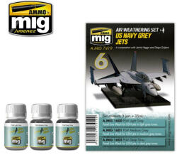 AMMO by MIG Jimenez AMMO US Navy Grey Jets 4 x 17 ml (A. MIG-7419)