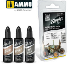 AMMO by MIG Jimenez AMMO SHADER Set Industrial Aged 4 x 17 ml (A. MIG-7326)