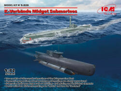ICM K-Verbände Midget Submarines ('Seehund' and 'Molch') 1: 72 (S. 020)