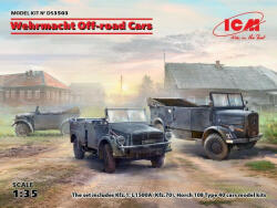 ICM Wehrmacht Off-road Cars (Kfz1, Horch 108 Typ 40, L1500A) 1: 35 (DS3503)