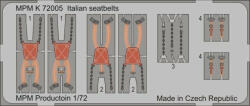 MPM Italian seatbelts 1: 72 (100-K72005)