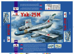 Amodel Yakovlev Yak-25M Soviet fighter 1: 72 (AMO72143)