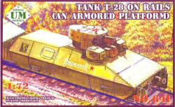 UniModels T-28 Tank on rails (armored platform) 1: 72 (UMT641)