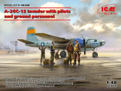 ICM A-26C-15 Invader with pilots and ground personnel 1: 48 (48288)
