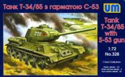 UniModels T-34/85 with S-53 gun 1: 72 (UM328)
