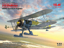 ICM J-8 Gladiator, WWII Swedish Fighter 1: 32 (32044)