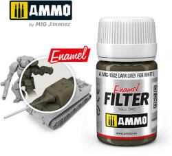 AMMO by MIG Jimenez AMMO ENAMEL FILTER Dark Grey for White 35 ml (A. MIG-1502)