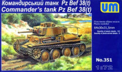 UniModels Pz Bef 38 (t) Commanders Tank 1: 72 (UM351)
