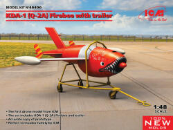 ICM Q-2A (KDA-1) Firebee with trailer (1 airplane and trailer) 1: 48 (48400)