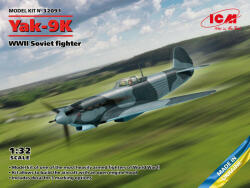 ICM Yak-9K, WWII Soviet fighter 1: 32 (32091)