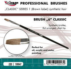 Mirage Hobby MIRAGE BRUSH FLAT HIGH QUALITY CLASSIC SERIES 1 size 6 (100047)