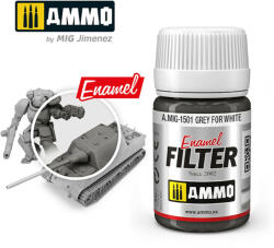 AMMO by MIG Jimenez AMMO ENAMEL FILTER Grey for White 35 ml (A. MIG-1501)