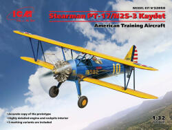ICM Stearman PT-17/N2S-3 Kaydet , American Training Aircraft 1: 32 (32050)
