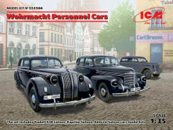 ICM Wehrmacht Personnel Cars(Kadett K38 Salo Kapitan Saloon, Admiral Saloon) 1: 35 (DS3504)