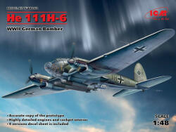 ICM He 111H-6, WWII German Bomber 1: 48 (48262)