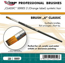 Mirage Hobby Brush Flat High Quality Classic Series 2 Size 6 (100059)