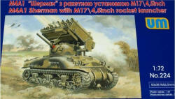 UniModels Tank M4A1 w. M17/4, 5inch rocket launcher 1: 72 (UM224)