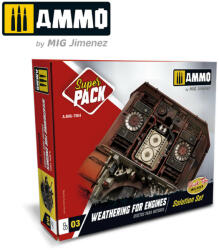 AMMO by MIG Jimenez AMMO SUPER PACK Weathering for Engines (A. MIG-7804)