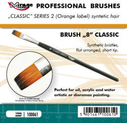 Mirage Hobby MIRAGE BRUSH FLAT HIGH QUALITY CLASSIC SERIES 2 size 8 (100061)