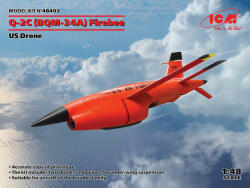 ICM Q-2C (BQM-34A) Firebee, US Drone (2 airplanes and pilons) (100% new molds) 1: 48 (48403)