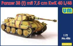UniModels Panzer 38(t) mit 7.5cm KwK 40L/48 1: 72 (UM486)