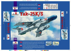 Amodel Yakovlev Yak-25K/S Soviet fighter 1: 72 (AMO72165)