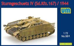 UniModels Sturmgeschutz IV (Sd. Kfz. 167)/1944 1: 72 (UM551)