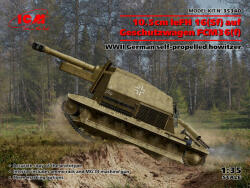 ICM 10.5cm leFH 16(Sf)auf Geschutzwagen FCM36(f), WWII German self-propelled howitzer 1: 35 (35340)