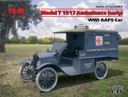 ICM Model T 1917 Ambulance(early)WWI AAFScar 1: 35 (35665)