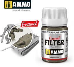 AMMO by MIG Jimenez AMMO ENAMEL FILTER Grey for Yellow Sand 35 ml (A. MIG-1505)