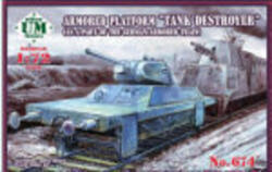 UniModels Armored Platform Tank Destroyer (as a part of the german armored train) 1: 72 (UMT674)