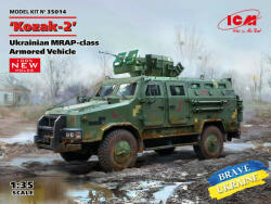 ICM Kozak-2, Ukrainian MRAP-class Armored Vehicle (100% new molds) 1: 35 (35014)
