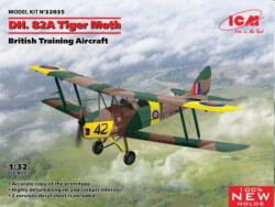 ICM D. H. 82A Tiger Moth, British Training Aircraft 1: 32 (32035)