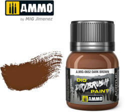 AMMO by MIG Jimenez AMMO DRYBRUSH Dark Brown 40 ml (A. MIG-0652)
