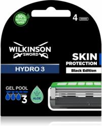 Wilkinson Sword Hydro3 Skin Protection Black Edition capete de schimb 4 buc