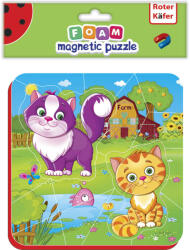 Roter Käfer Puzzle magnetic Roter Kafer Pisicute 16 piese (RK5010-05_Initiala)