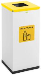 Ulsonix Szelektív kuka - 60 l - fehér - "újrahasznosítható anyagok" címke (ULX-GB5 N)