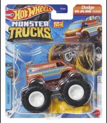 Mattel Hot Wheels Monster Trucks: Dodge Ram Van kisautó, 1: 64 (HTM24)