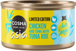 Cosma 24x85g Cosma Asia nyári kiadás: csiirke, tonhal & tonhalikra nedves macskatáp