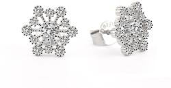 Beneto Fashion ezüst fülbevalók Hópehely AGUP2754