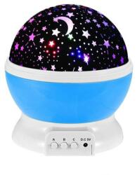  Star Master Éjjeli lámpa forgó csillagos égbolttal, LED éjszakai fény gyermekeknek, USB kábellel kék (83292314)