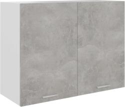 vidaXL betonszürke forgácslap függő szekrény 80 x 31 x 60 cm (801280) (801280)