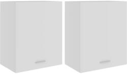 vidaXL 2 db fehér forgácslap függő szekrény 50 x 31 x 60 cm (805078) (805078)