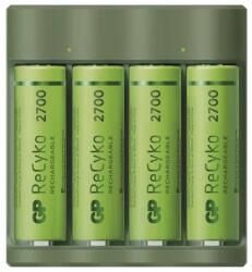 Gp Batteries GP USB Everyday B421 Akkutöltő + 4×AA GP ReCyko 2700 (B52427U) - hyperoutlet