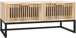 vidaXL szerelt fa és vas dohányzóasztal 80 x 40 x 35 cm (352102) (352102) - xupe