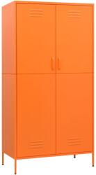 vidaXL narancssárga acél Ruhásszekrény 90 x 50 x 180 cm (336246) (336246)