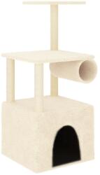 vidaXL krémszínű macskabútor szizál kaparófákkal 109, 5 cm (172058) (172058)
