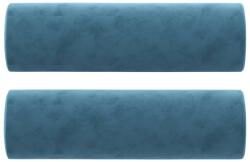 vidaXL 2 db kék bársony díszpárna Ø15x50 cm (349518) (349518)