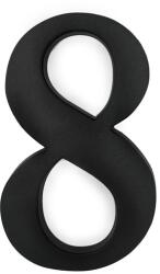 JKH Műanyag házszám 8 matt fekete 19cm